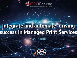 MPS Monitor and QPC Group case study for Managed Print Services